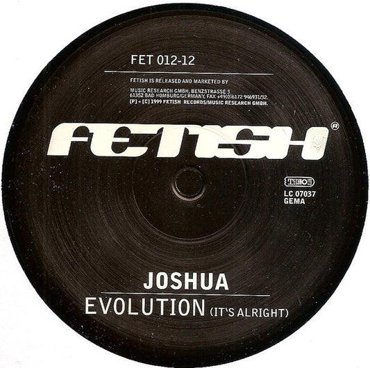 Joshua (8) : Evolution (It's Alright) (12")