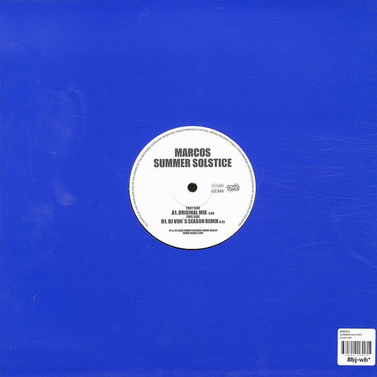 Marcos : Summer Solstice (12")