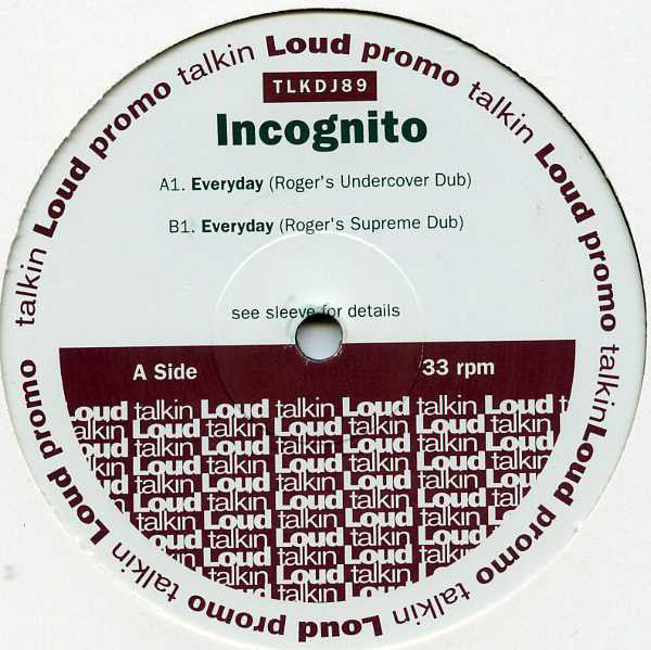 Incognito : Everyday (Roger Sanchez Remixes) (2x12", Promo)