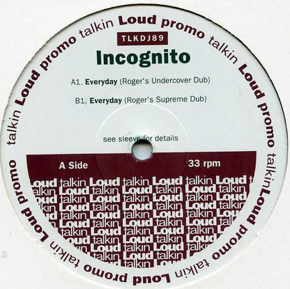 Incognito : Everyday (Roger Sanchez Remixes) (2x12", Promo)