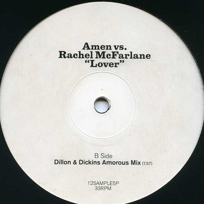Amen* Vs. Rachel McFarlane : Lover (12", Promo)