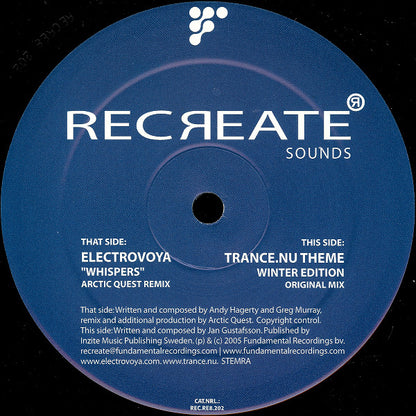 Electrovoya / Jan Gustafsson : Recreate Sounds Vol. 2 (12")