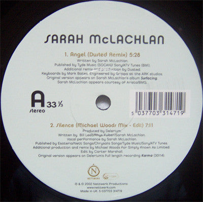Sarah McLachlan : Angel (12")