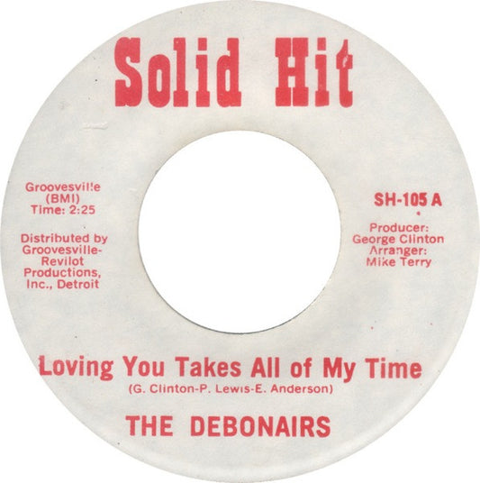 The Debonairs* / Pat Lewis : Loving You Takes All Of My Time / Warning (7", RE, Unofficial)