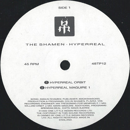 The Shamen : Hyperreal (12", Single)