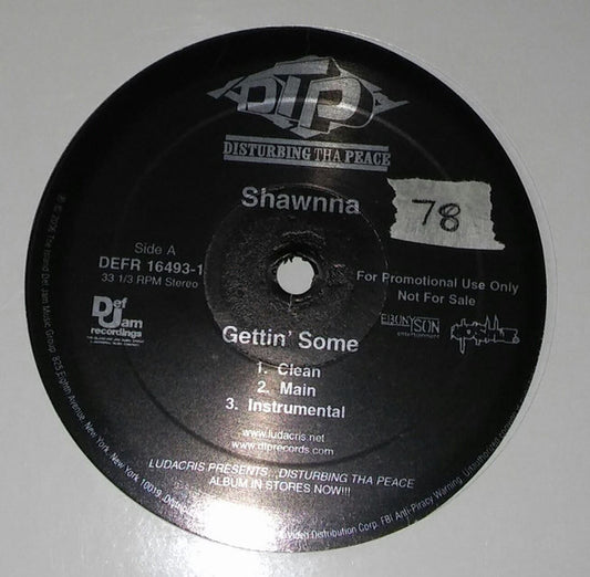 Shawnna : Gettin' Some (12", Promo)