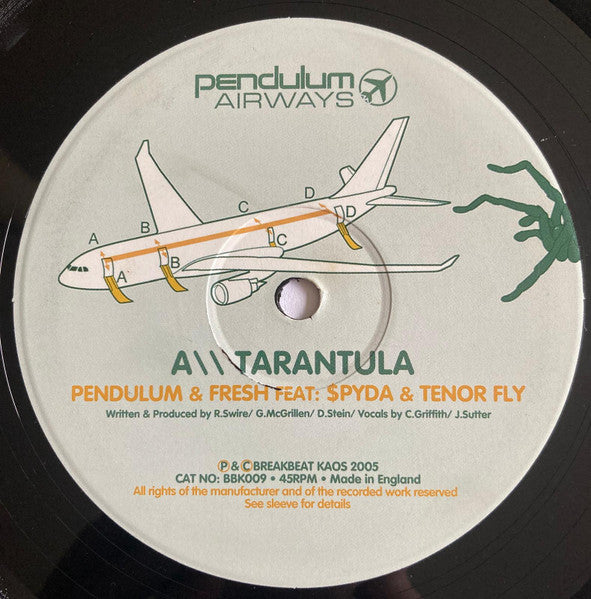 Pendulum (3) : Tarantula / Fasten Your Seatbelt (12", Single)