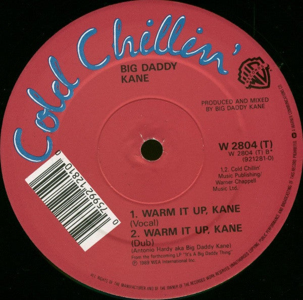 Big Daddy Kane : Smooth Operator / Warm It Up Kane (12")