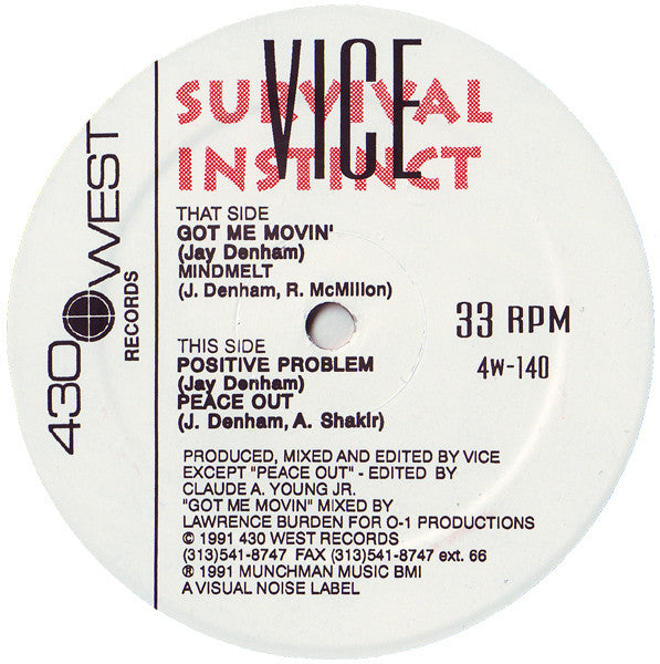 Vice : Survival Instinct (12")