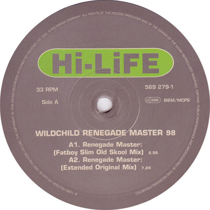 Wildchild : Renegade Master 98 (12")