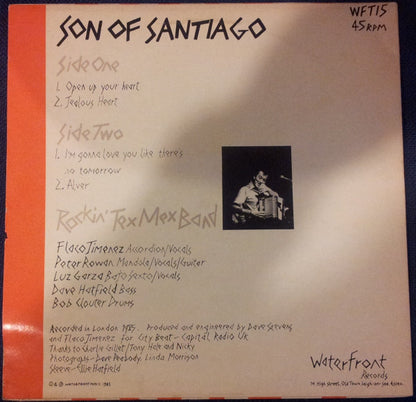 Flaco Jimenez, The Rockin' Tex Mex Band : Son Of Santiago (12")