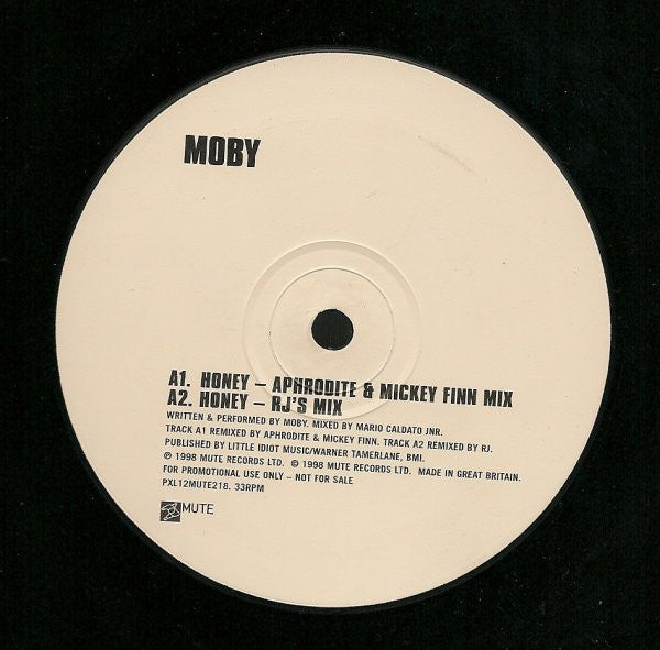 Moby : Honey (12", Single, Promo)