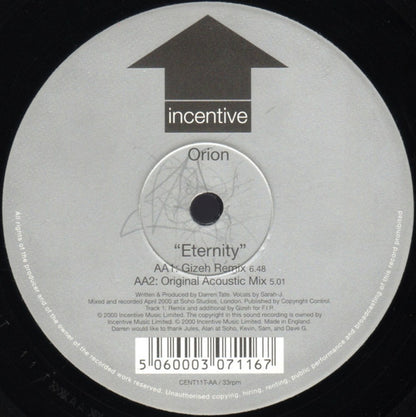 Orion : Eternity (12")