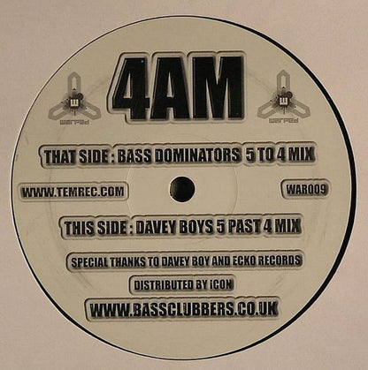 Bass Dominators : 4 AM (12")