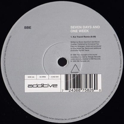 BBE* : Seven Days And One Week (12")
