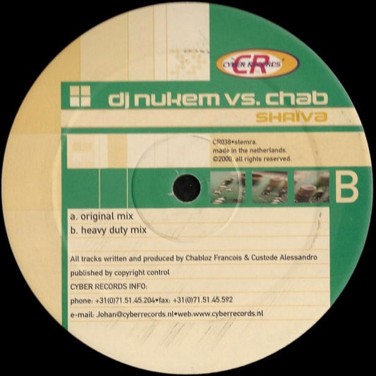 DJ Nukem vs. Chab : Shaïva (12")