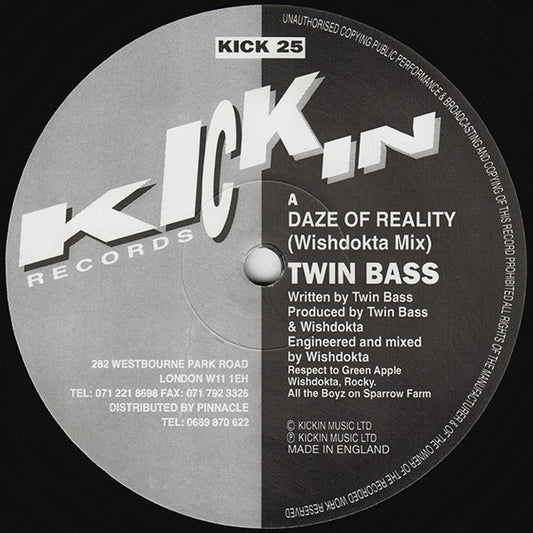 Twin Bass : Daze Of Reality (12")