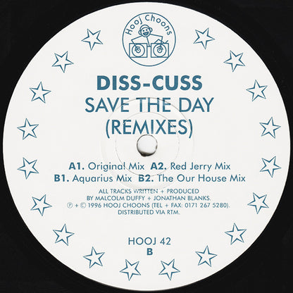 Diss-Cuss : Save The Day (Remixes) (12")