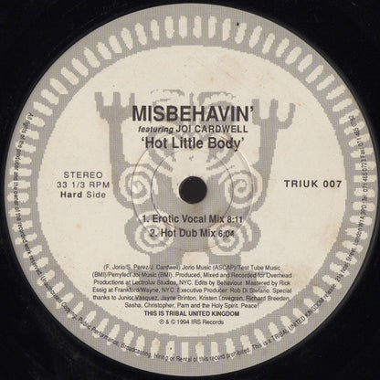 Misbehavin' Featuring Joi Cardwell : Hot Little Body (12", Promo)