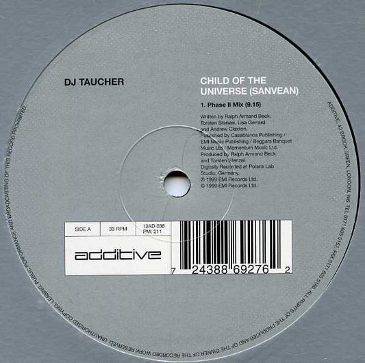Taucher : Child Of The Universe (Sanvean) / Flüssig (12", Single)