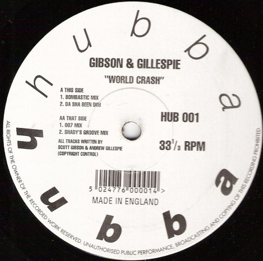 Gibson & Gillespie : World Crash (12")