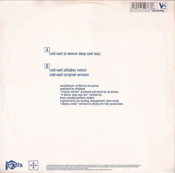 Ian Pooley : Cold Wait (12")