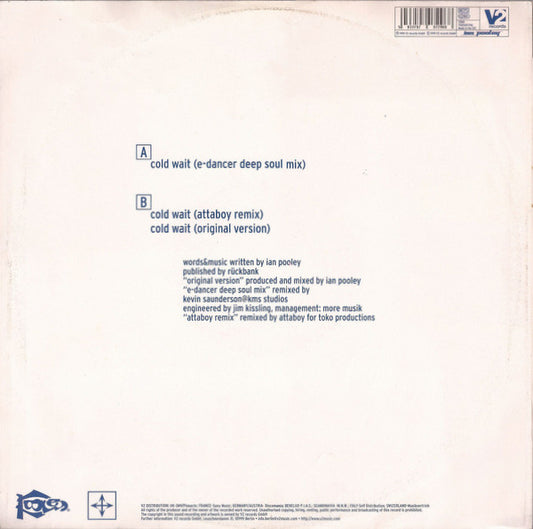 Ian Pooley : Cold Wait (12")