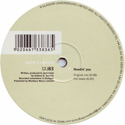 Andy Carrick : Needin' You (12")