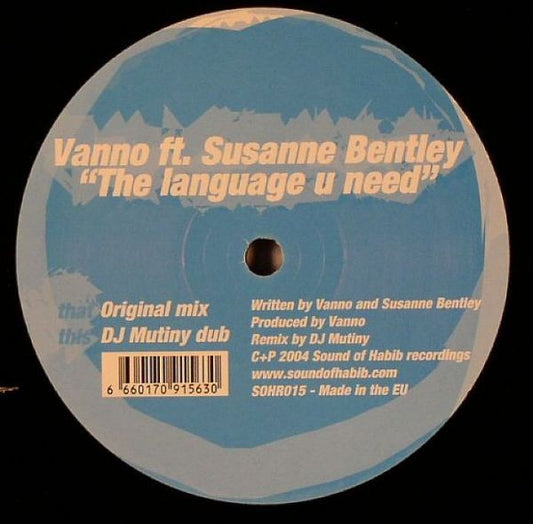 Vanno Feat. Susanne Bentley : The Language U Need (12")
