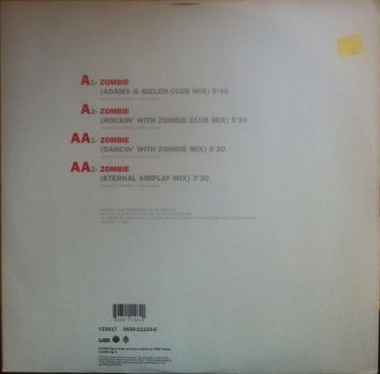 A.D.A.M. Featuring Amy : Zombie (Dance Version) (12")