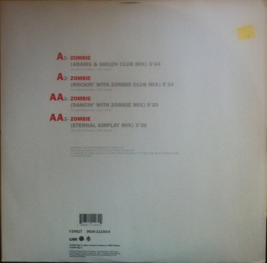 A.D.A.M. Featuring Amy : Zombie (Dance Version) (12")