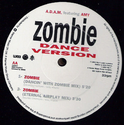 A.D.A.M. Featuring Amy : Zombie (Dance Version) (12")