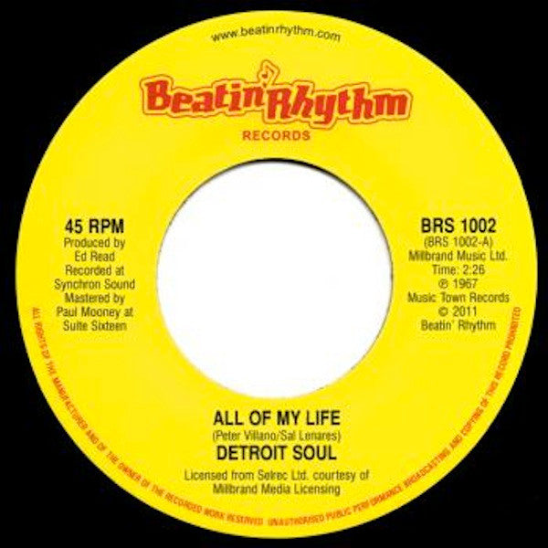 Detroit Soul : All Of My Life / Mister Hip (7", Single, RE)