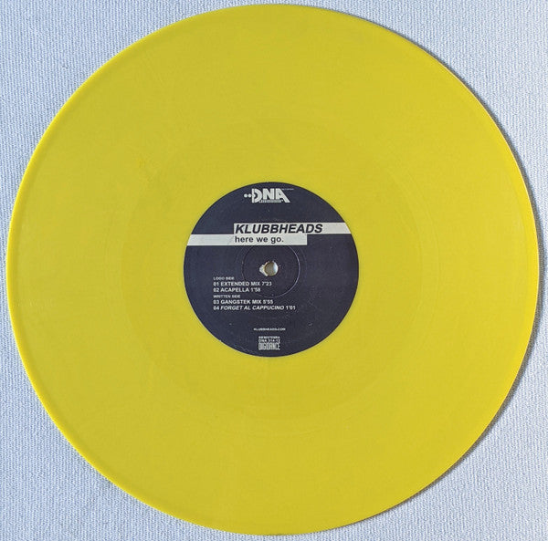 Klubbheads : Here We Go (12", Yel)