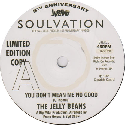 The Jelly Beans : You Don't Mean Me No Good (7", Ltd, RE)