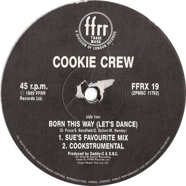 Cookie Crew* : Born This Way (Let's Dance) (12")
