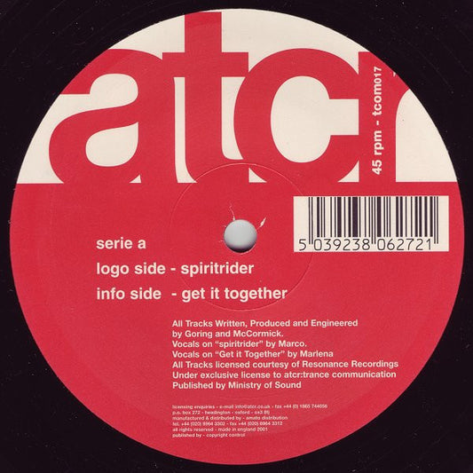 Serie A : Spiritrider / Get It Together (12")