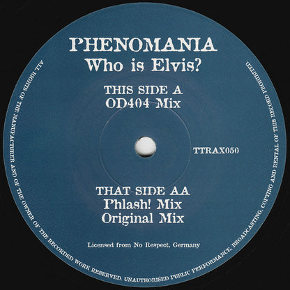 Phenomania : Who Is Elvis? (Part One) (12")