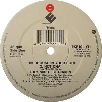 They Might Be Giants : Birdhouse In Your Soul (12", Single, Pal)