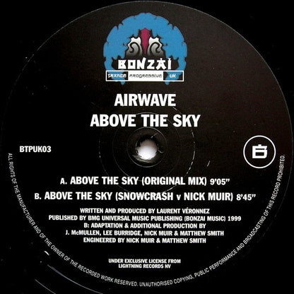 Airwave : Above The Sky (12")