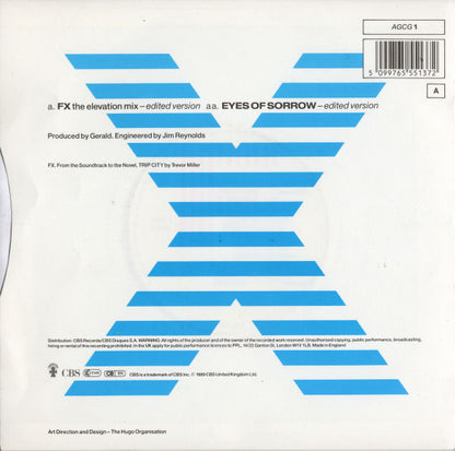 A Guy Called Gerald : FX / Eyes Of Sorrow (7", Single)
