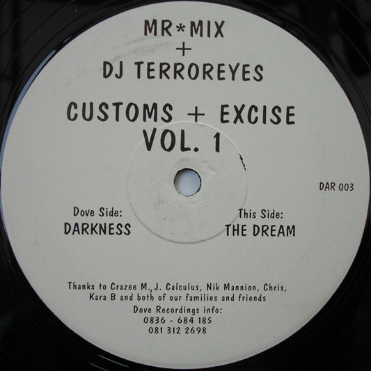 Mr*Mix + DJ Terroreyes* : Customs + Excise Vol. 1 (12")