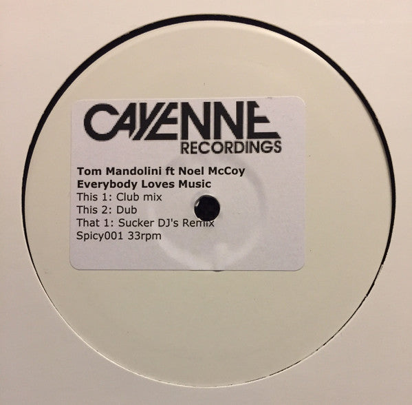 Tom Mandolini ft Noel McCoy* : Everybody Loves Music (12", W/Lbl, Sti)