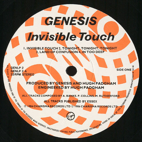 Genesis : Invisible Touch (LP, Album)