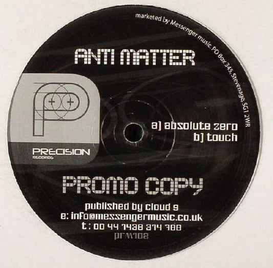 Anti Matter (2) : Absolute Zero / Touch (12", Promo)