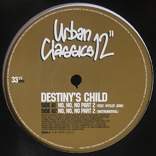 Destiny's Child : No, No, No Part 2 / Say My Name (12")