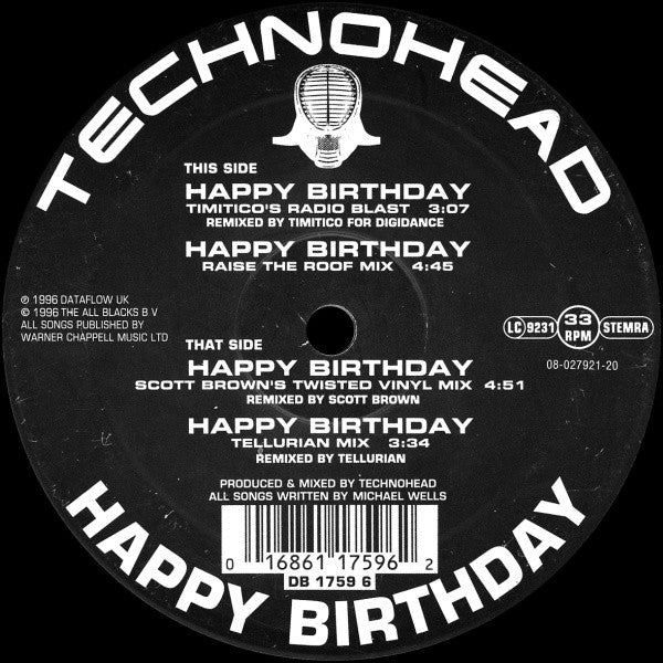 Technohead : Happy Birthday (12")