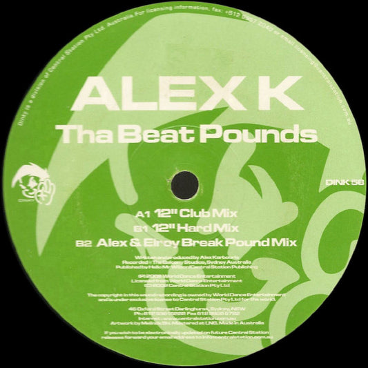 Alex K : Tha Beat Pounds (12")