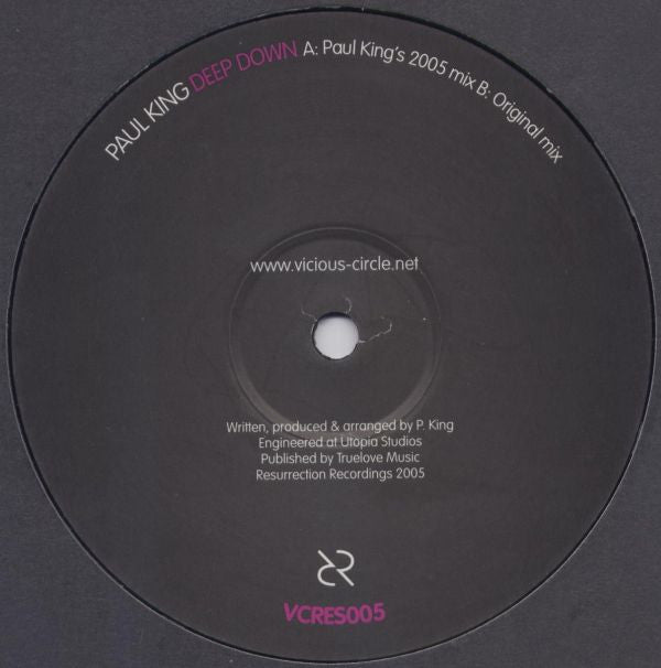 Paul King : Deep Down (12")