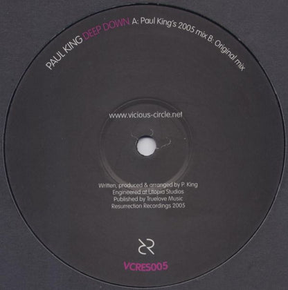 Paul King : Deep Down (12")